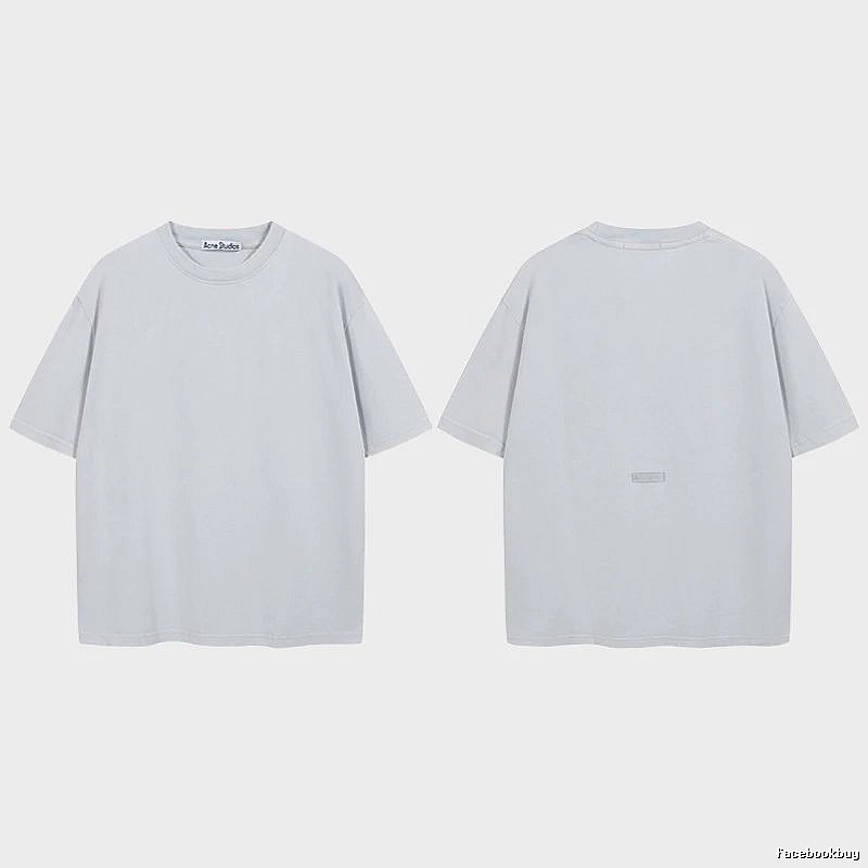 Acne Studios 2090-80 Blue Style Ac908040 Stockholm Logo T-Shirt Relaxed Styling