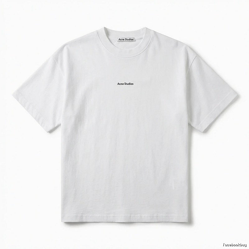 Acne Studios minimalist style white T-shirt