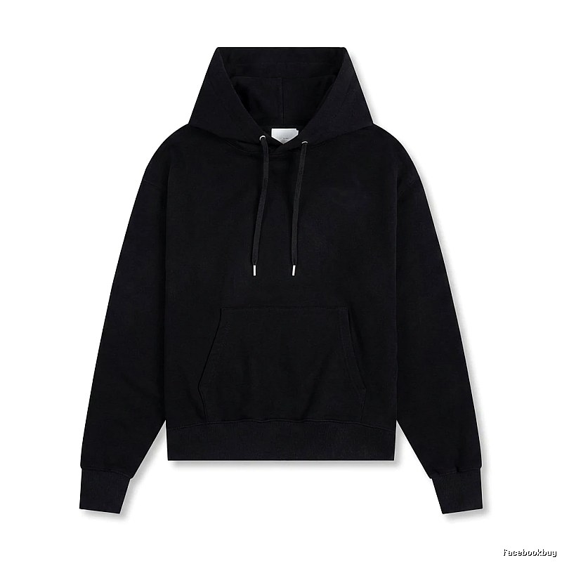 AMI Basic Style Simple Black Hoodie