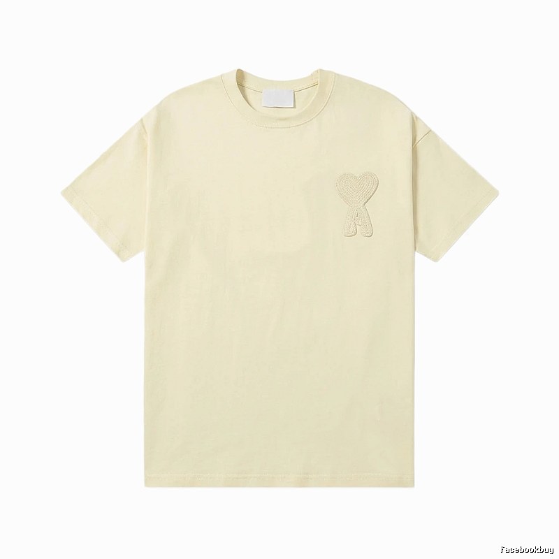 AMI Love Embroidery Simple Style T-shirt