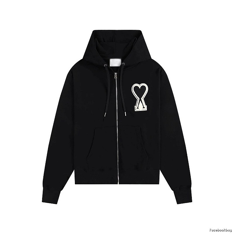 AMI Love Trendy and Cool Black Sweatshirt
