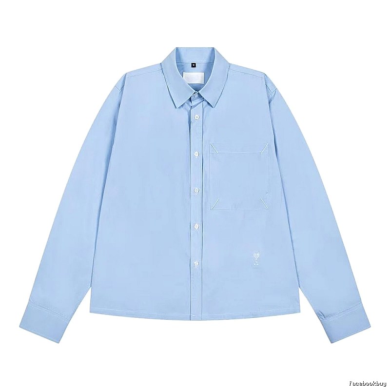AMI minimalist style light blue shirt