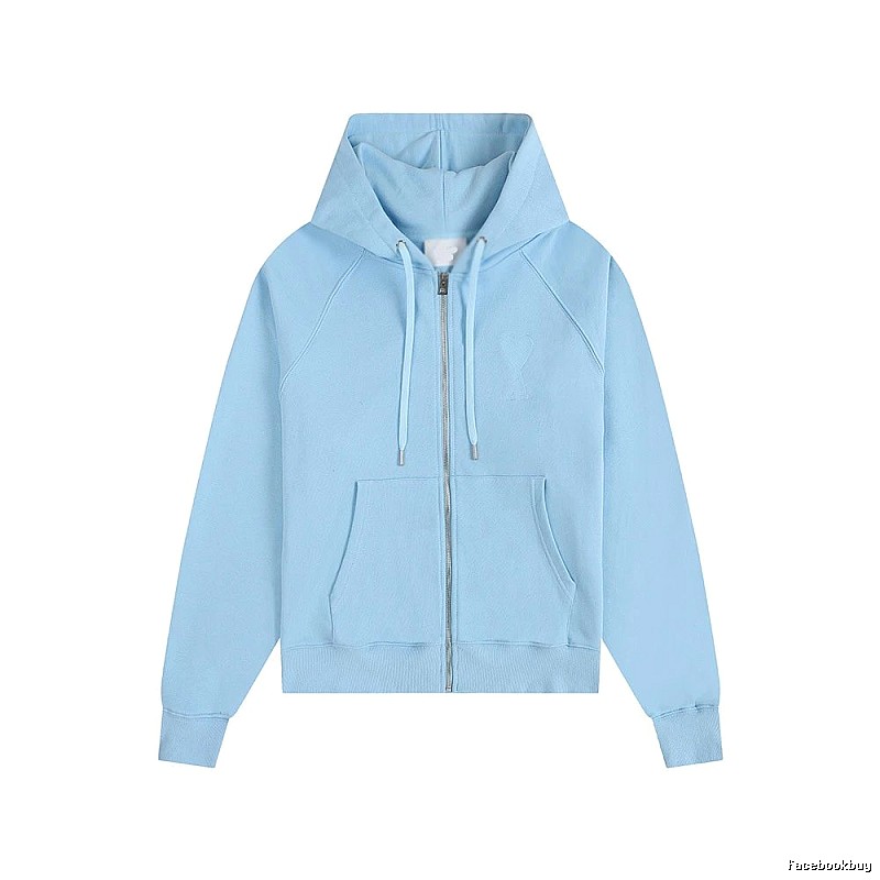 AMI minimalist style light blue sweatshirt