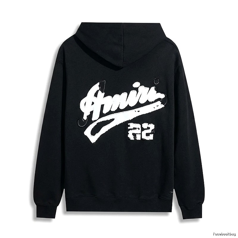 AMIRI Graffiti Style Black Hoodie