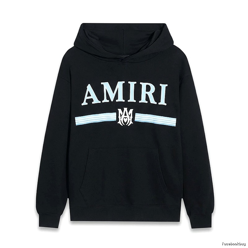 AMIRI letter-printing style black sweatshirt