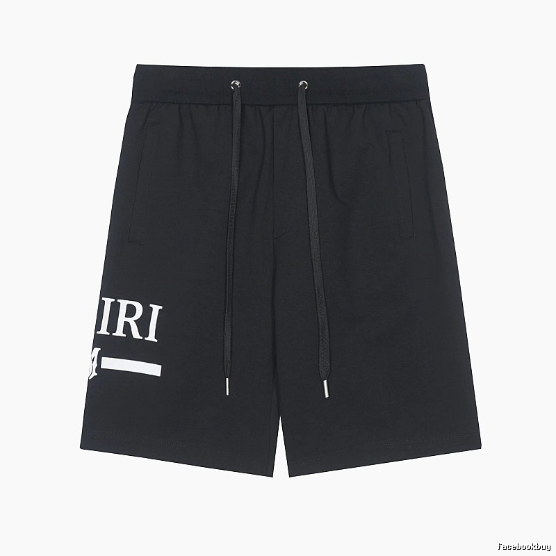 Amiri Logo Detail Logo shorts Black Casual Amiri with Relaxed Feel