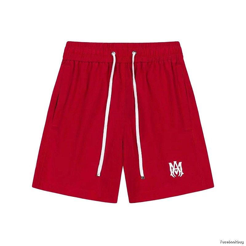 AMIRI minimalist style red shorts