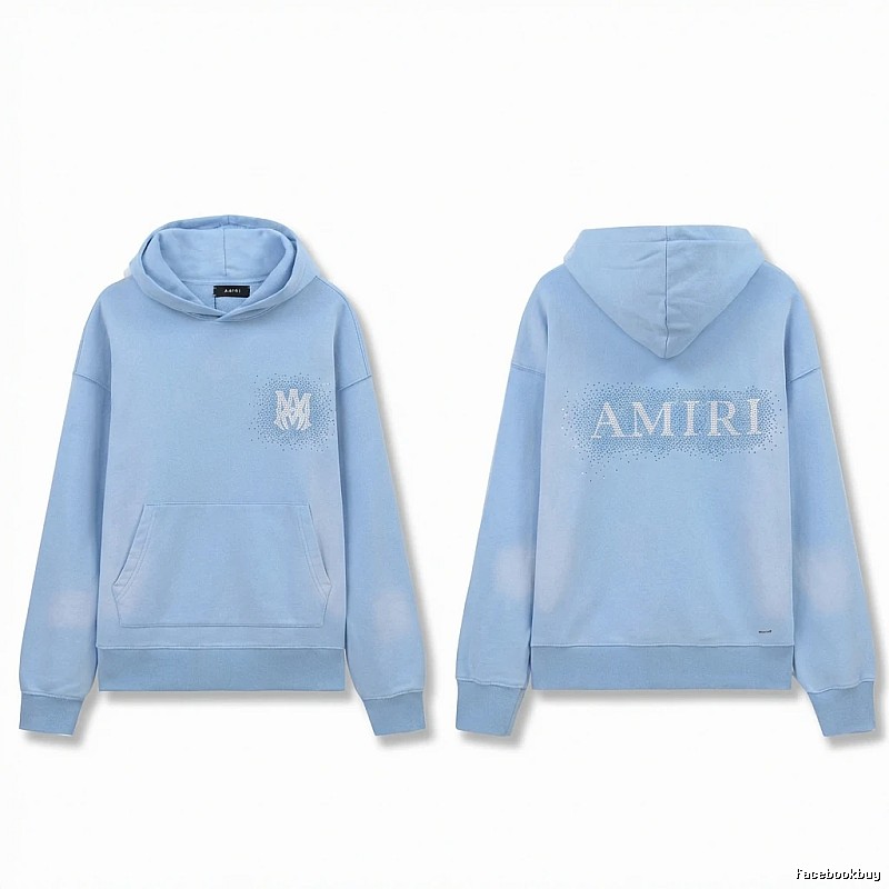 AMIRI Printed Leisure Style Light Blue Sweatshirt