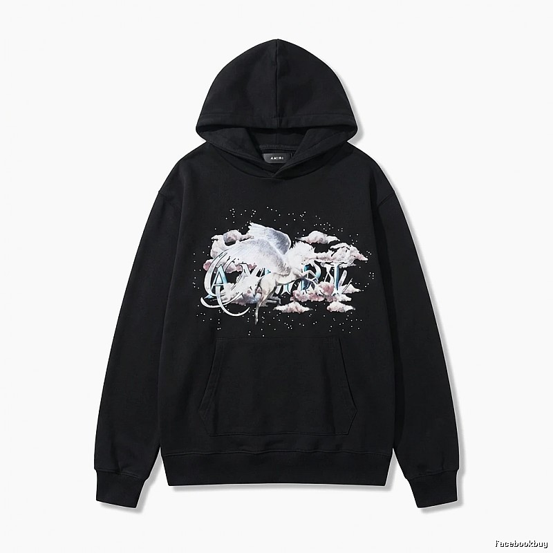 AMIRI Printed Trendy Black Sweatshirt