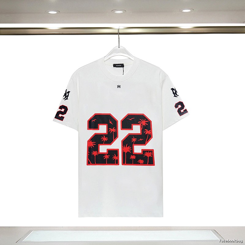 Amiri Resort Graphic T-shirt White Blue Amiri with Premium Look