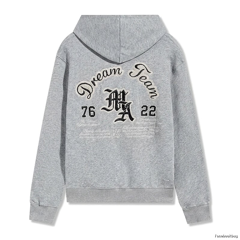 AMIRI Retro Style Grey Hoodie