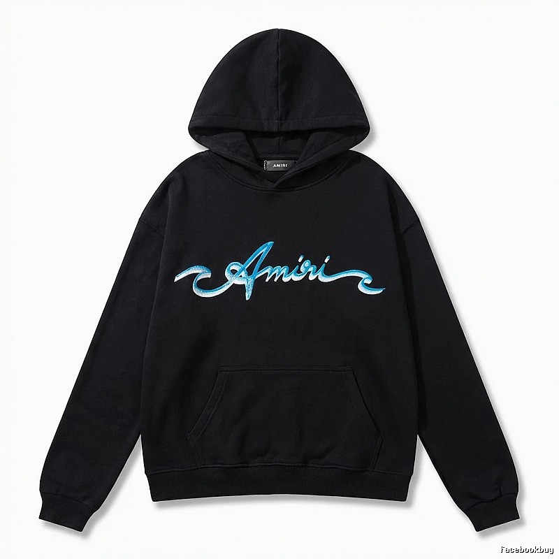 AMIRI Trendy Style Black Hoodie