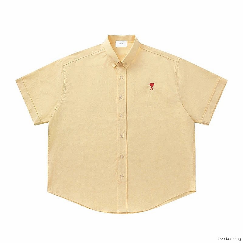 Ami's simple and loving style yellow shirt