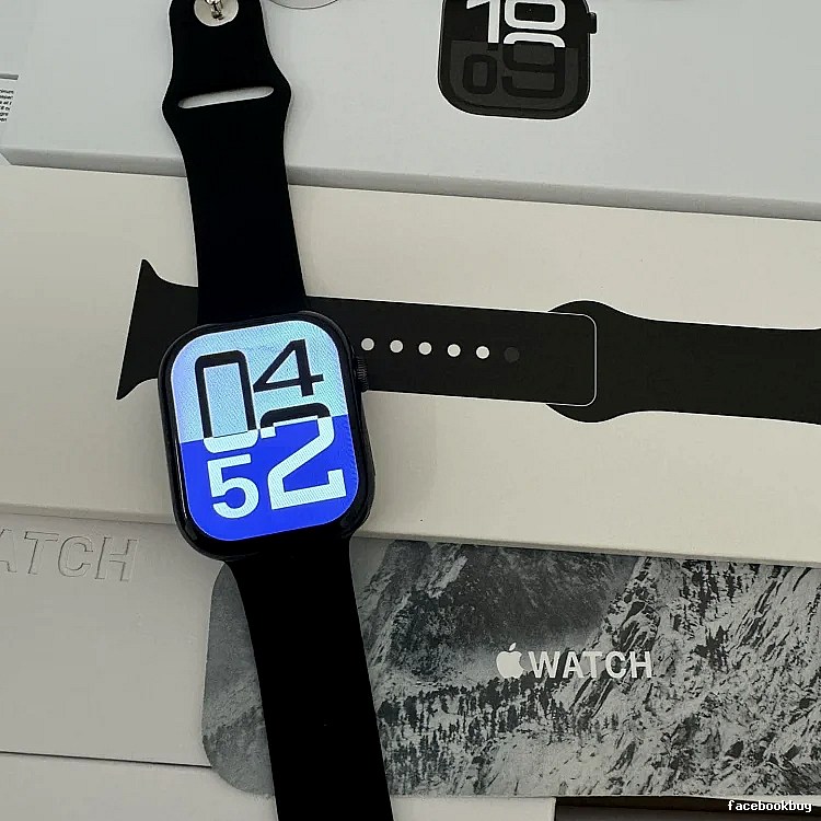 Apple Watch with Black Sport Band