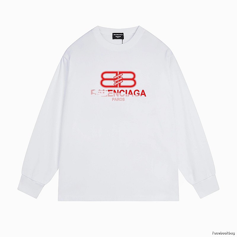 Balenciaga BB Print White T-shirt