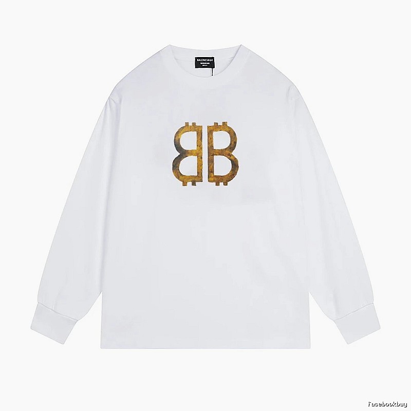 Balenciaga BB Print White T-shirt