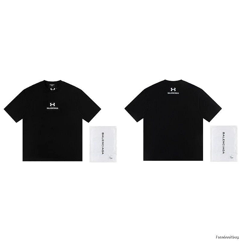 Balenciaga Co-branded Street Style Black T-shirt