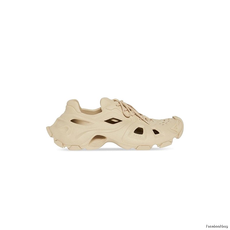 Balenciaga Cream Slip-on Shape Beige Mule Sneaker for Photo Ready Styling