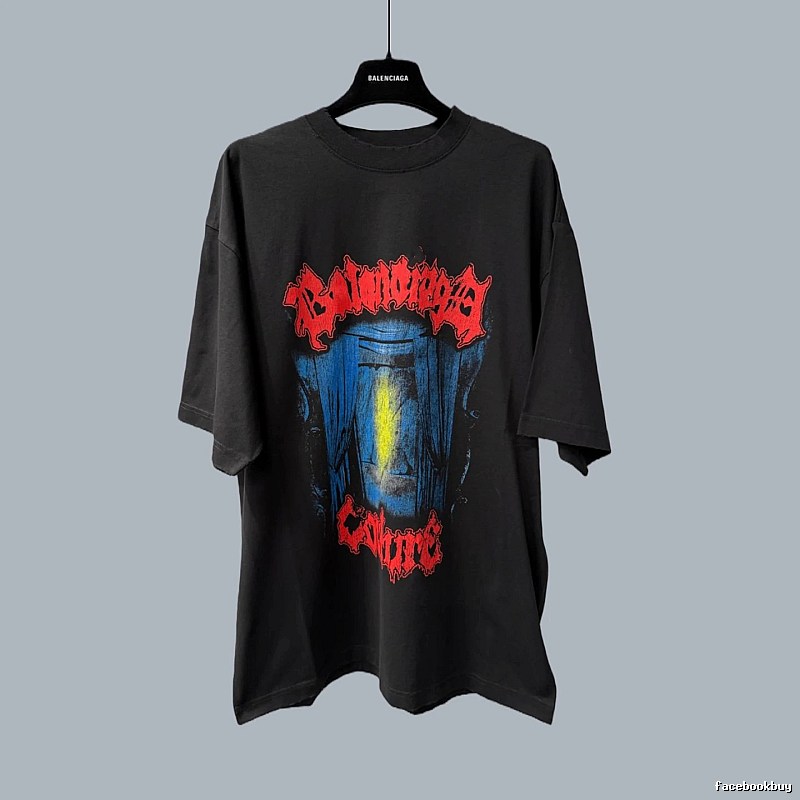 Balenciaga dark style black T-shirt