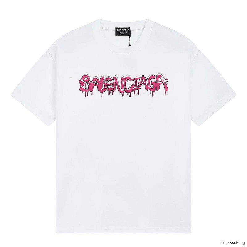 Balenciaga Graffiti Street Style White T-shirt
