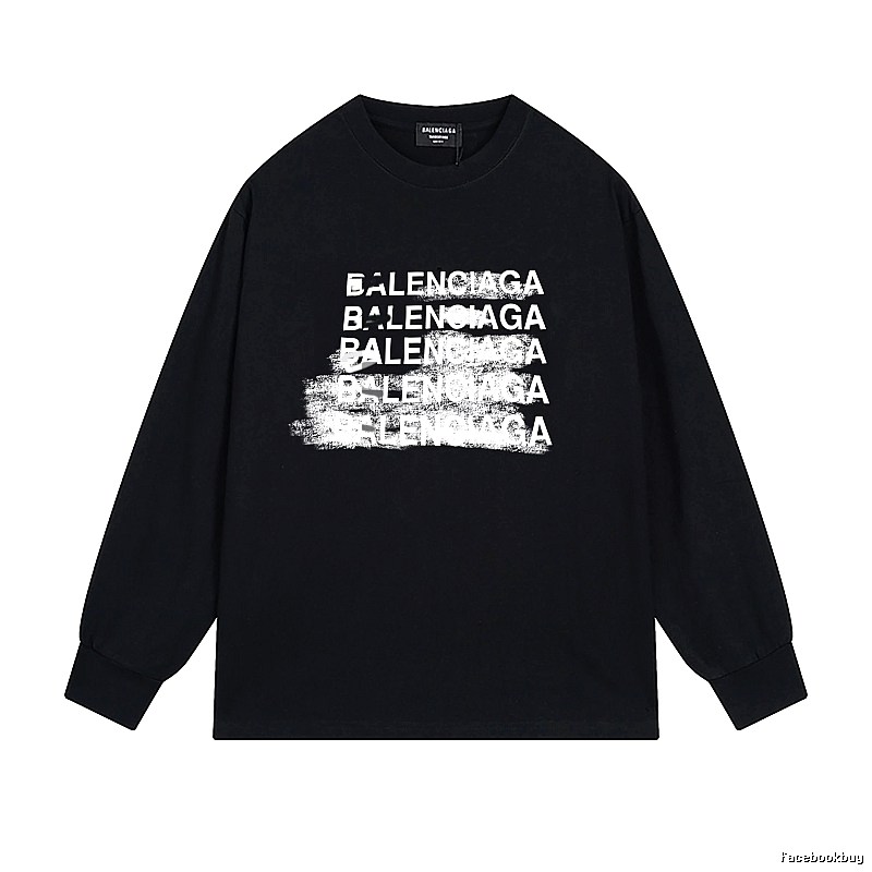Balenciaga graffiti-style black T-shirt