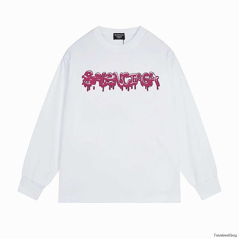 Balenciaga graffiti-style white T-shirt