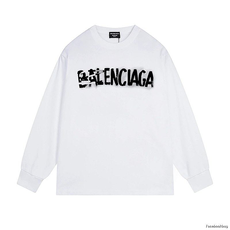 Balenciaga graffiti-style white T-shirt
