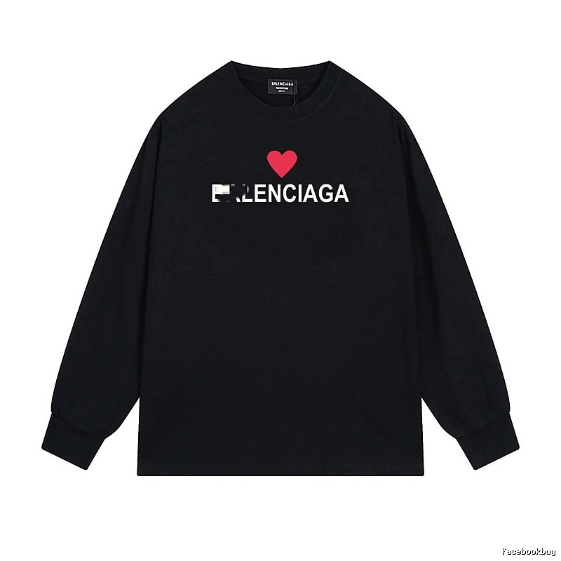 Balenciaga Love Simple Black T-shirt