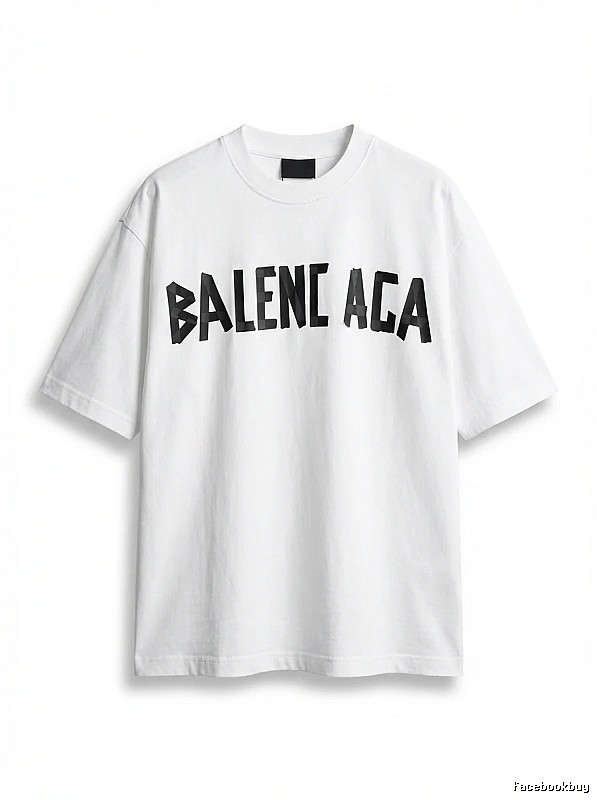 Balenciaga minimalist style white T-shirt