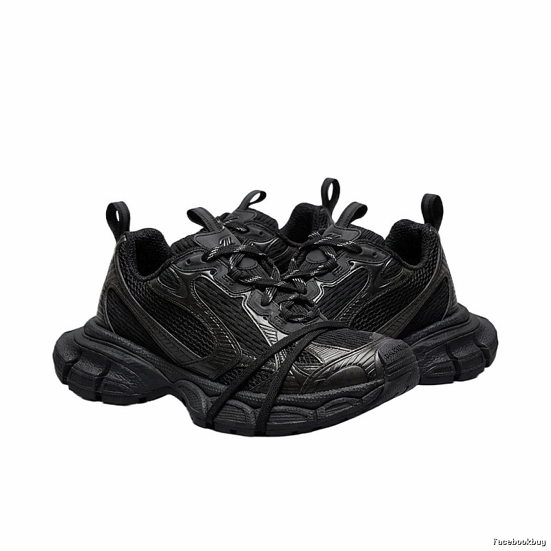 Balenciaga retro black and grey sports shoes