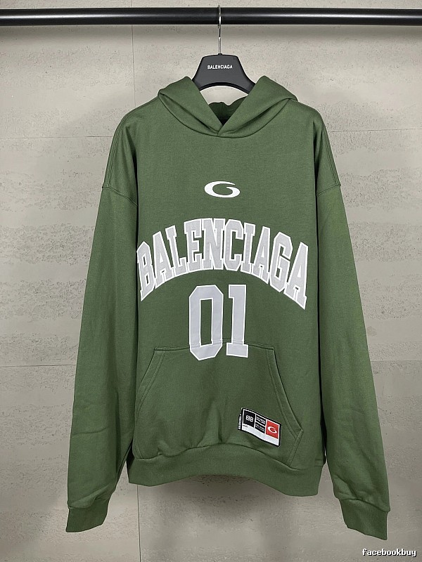 Balenciaga sporty green sweatshirt