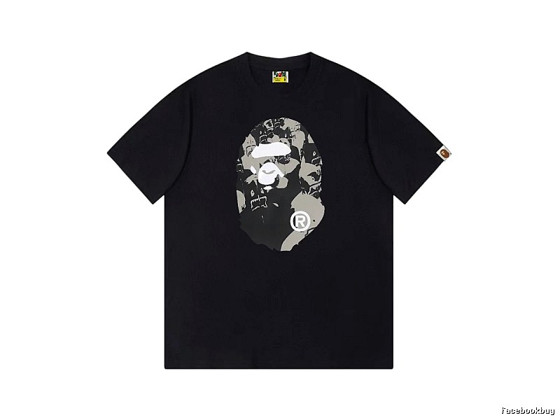 Bape Ape Head Camouflage Style Short-Sleeve Shirt