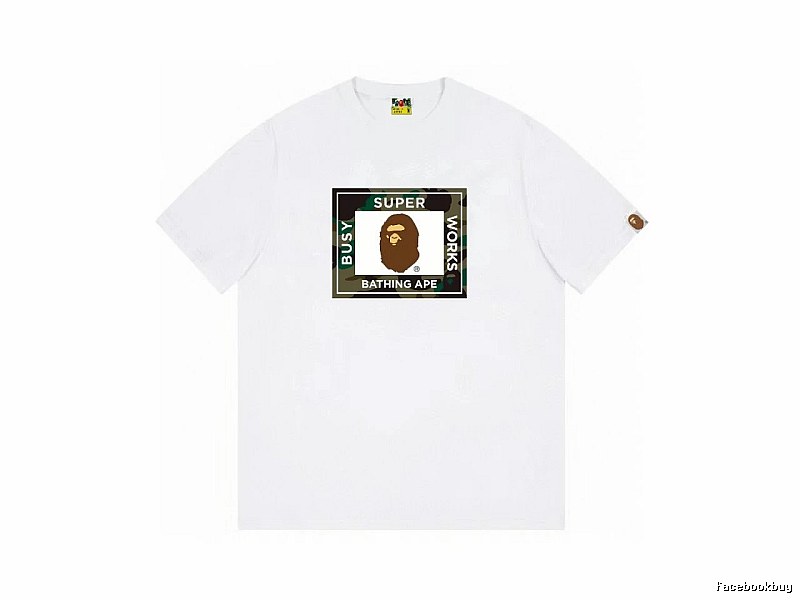 Bape Ape Head Camouflage Style Short-sleeve Shirt