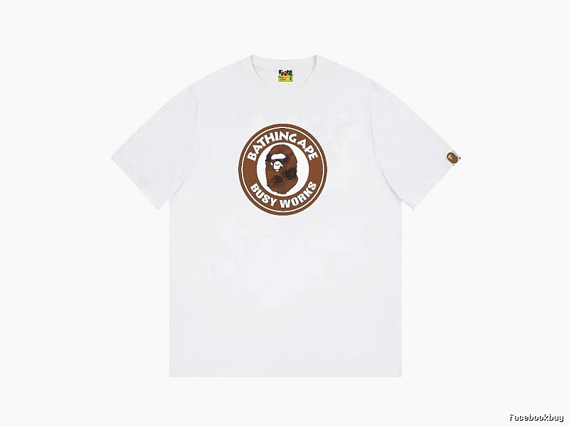 Bape Ape Head white short-sleeved shirt