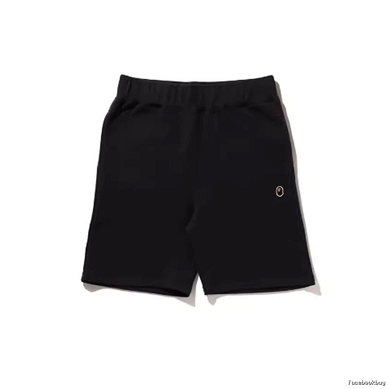 Bape basic black shorts