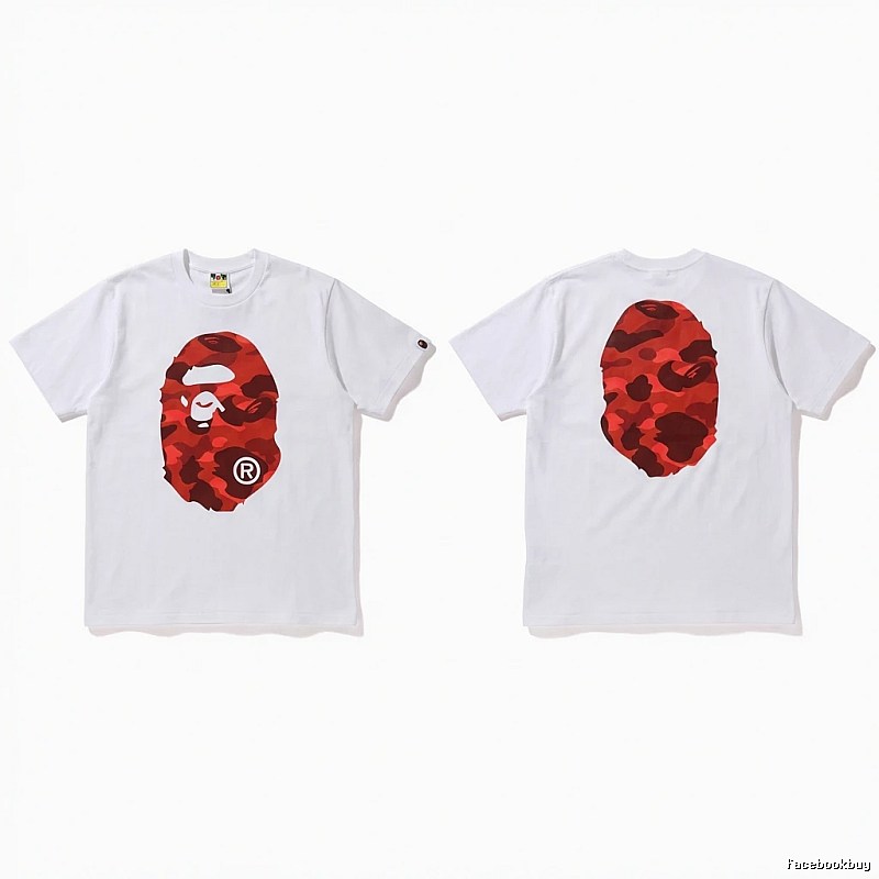 Bape camouflage style white T-shirt