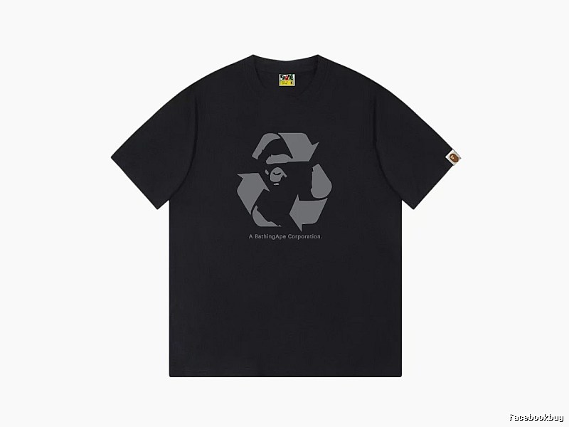 Bape Recycling Series Black Short Sleeve