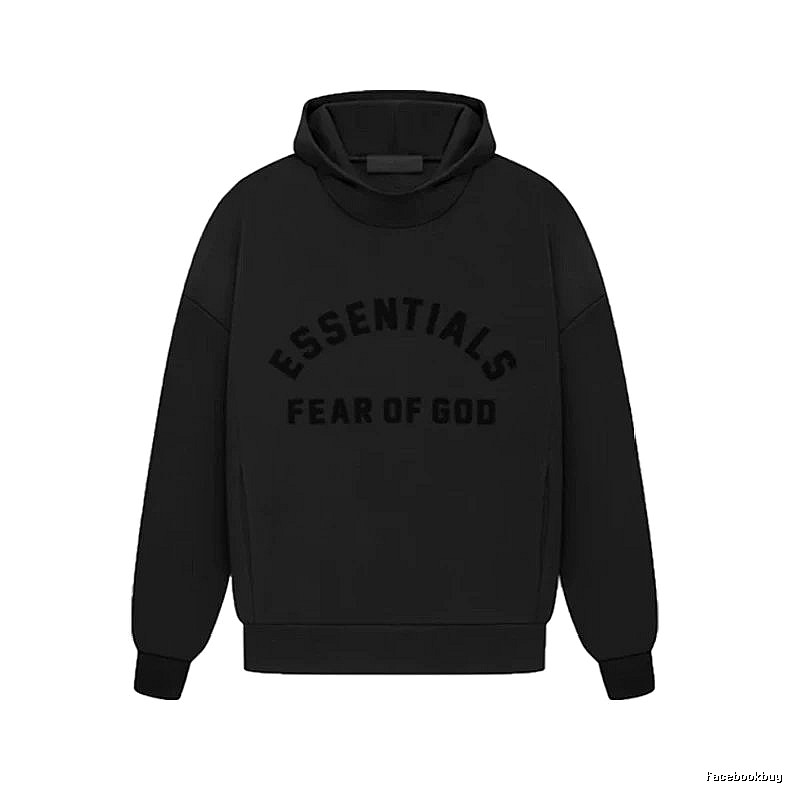 Black Winter Fleece Hoodie for Casual Layers