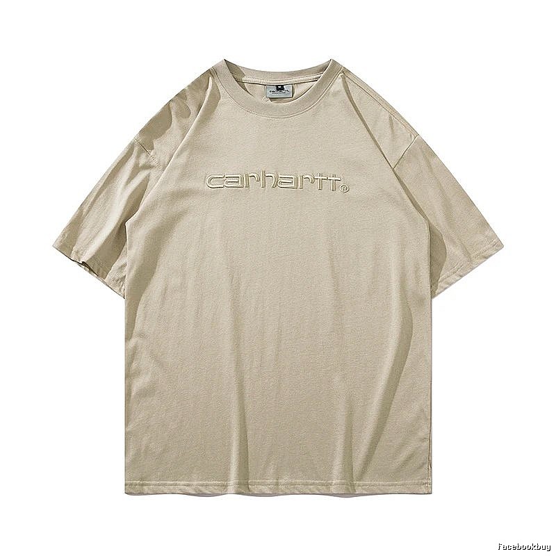 Carhartt Casual Logo T-shirt Light Blue Subtle for Streetwear Looks