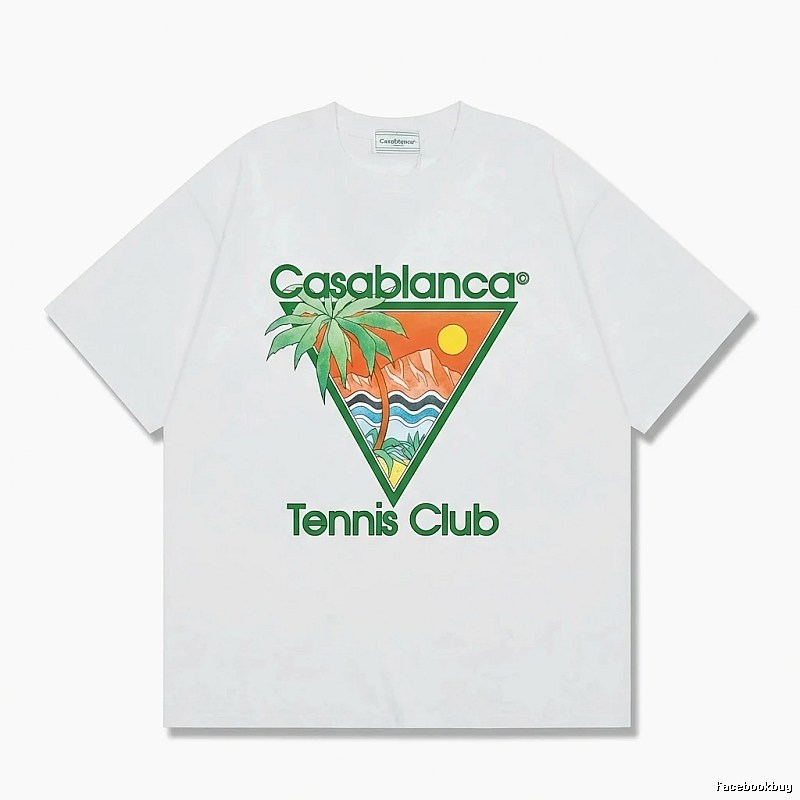 Casablanca Printed Casual White T-shirt