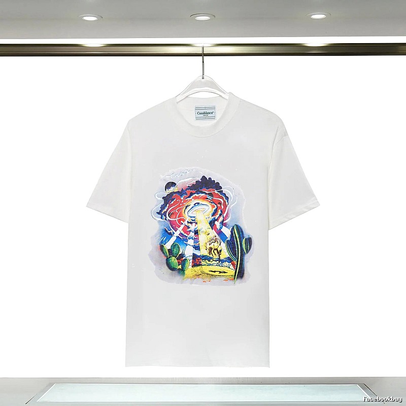 Casablanca Printed Trendy White T-shirt