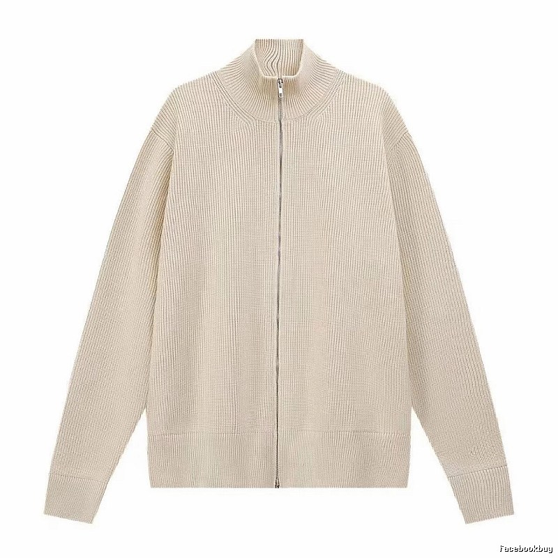 Casual Zip jacket Black Minimalist Full for Streetwear Looks