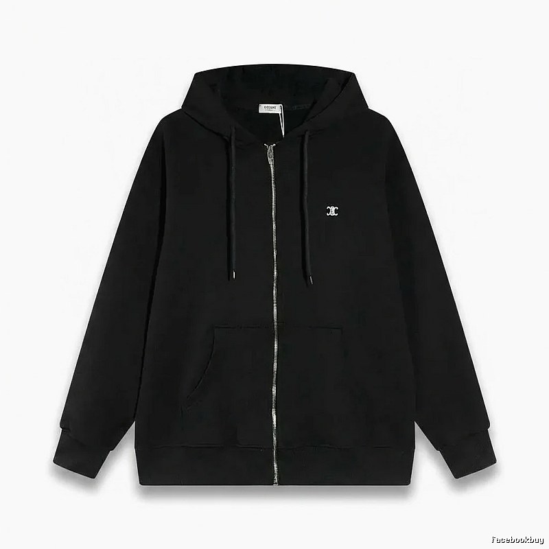 CELINE's classic black hoodie
