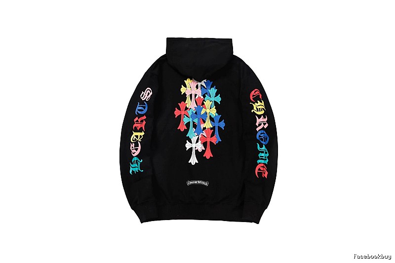 Chrome Hearts 2088-39 Black Cross Graphic Hoodie Resort Wear