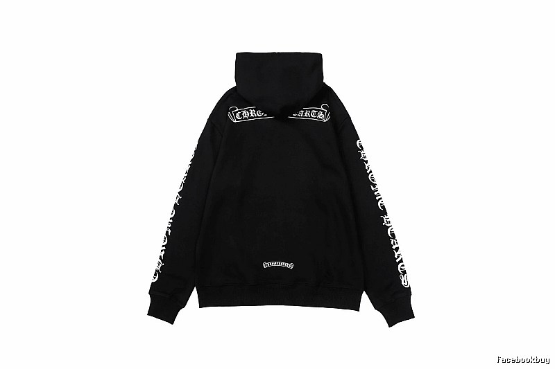 Chrome Hearts 2088-96 Black Cross Graphic Hoodie Airport Outfit
