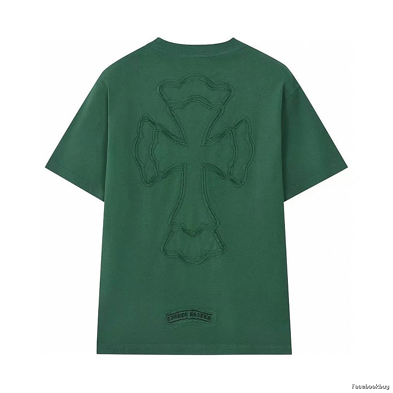 Chrome Hearts Cross High Street Style Green Short-sleeve T-shirt