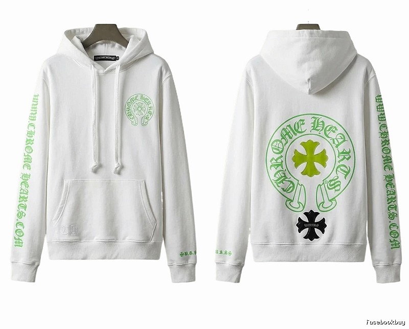Chrome Hearts Cross Trend Brand White Sweatshirt