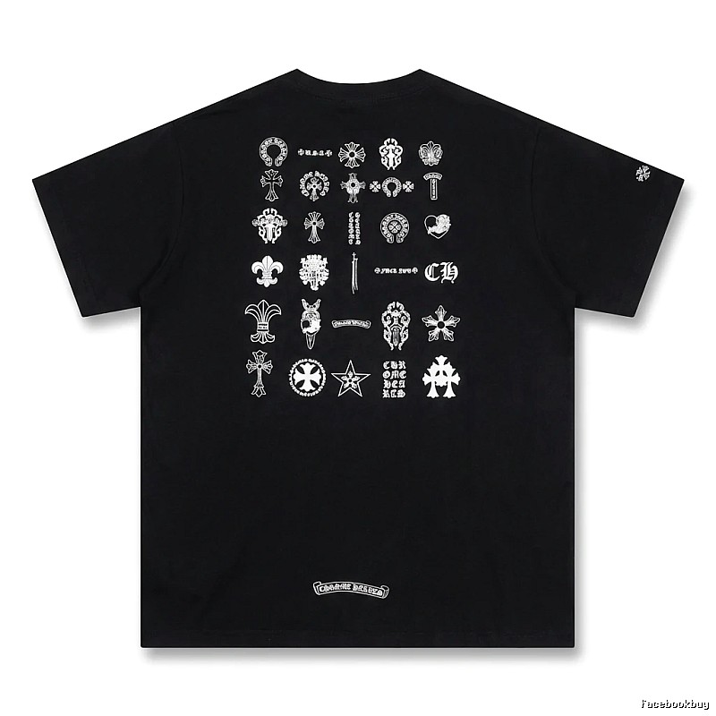 Chrome Hearts dark style black T-shirt