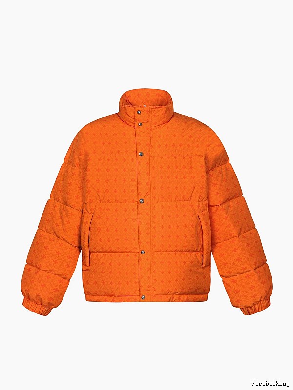 Chrome Hearts orange printed down jacket