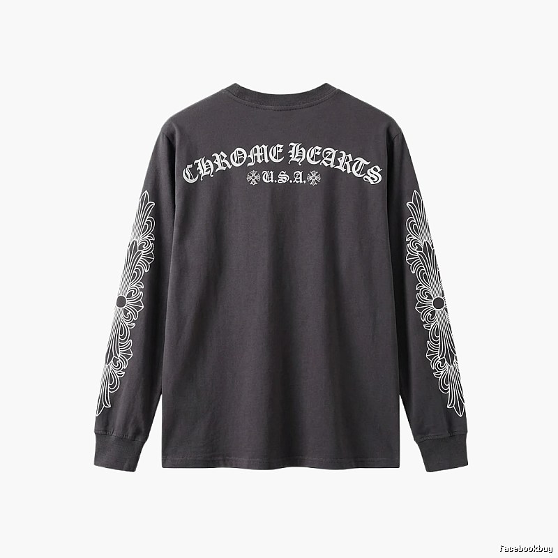 Chrome Hearts retro style black long-sleeve